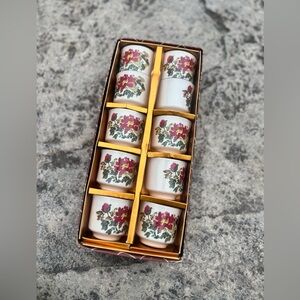 Gorgeous Vintage Set of CERASTONE MOGPO KOREA sake or tea cups